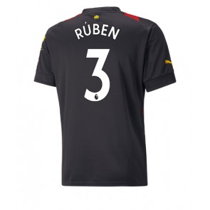 Manchester City Ruben Dias #3 Bortatröja 2022-23 Kortärmad